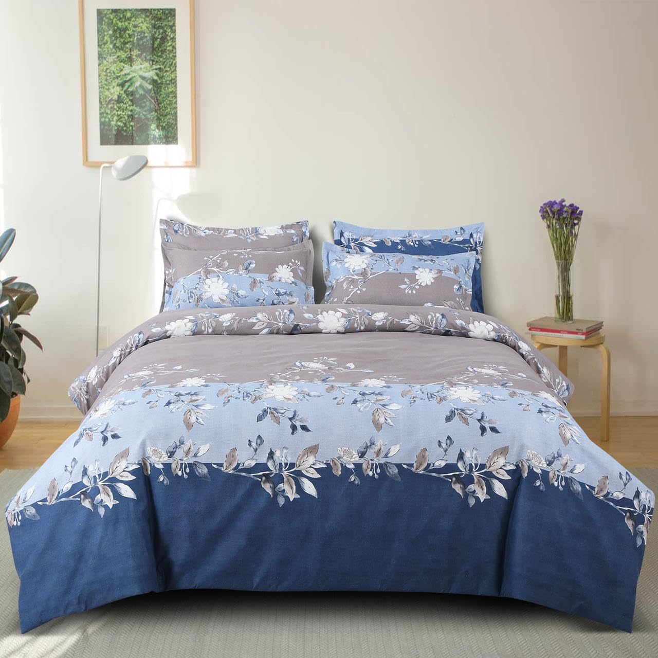 Linemates Supersoft Glace Cotton Double Bed Ac Comforter Set King Size Double Bed With 1 Flat Bedsheet With 2 Pillow Covers Ii 4