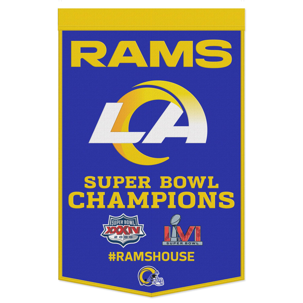 WinCraft Los Angeles Rams 24' x 38' Championship Banner