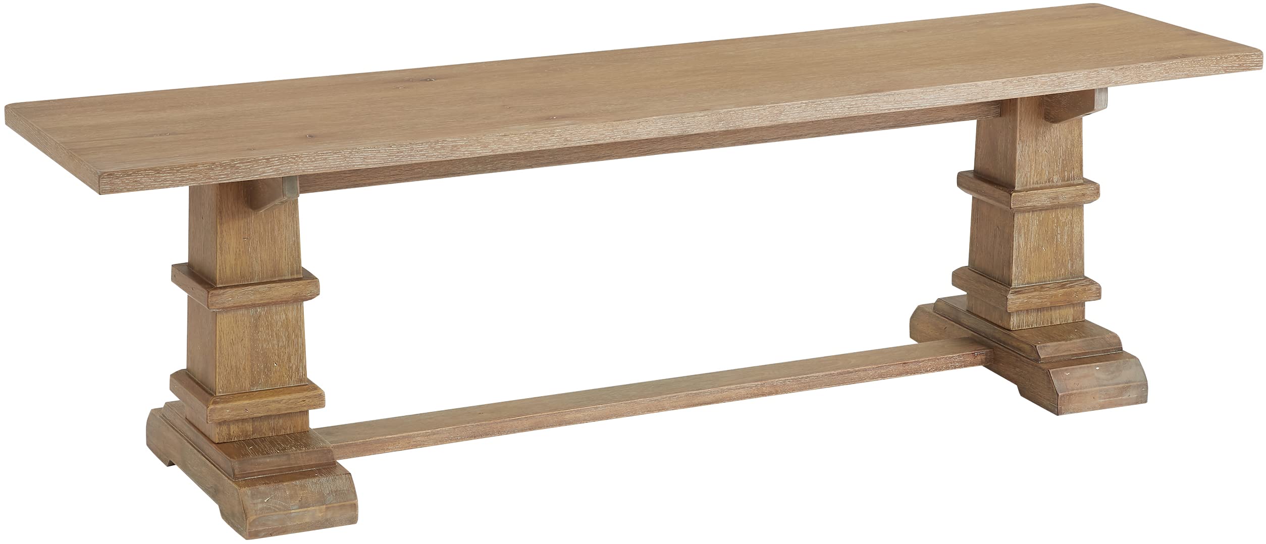 Crosley Furniture Joanna Wood Dining Bench for Entryway or Mudroom, Rustic Brown