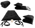 D&D Futon Furniture Cotton/Foam Floor Rolling Futon Mattresses, Yoga Meditation Mats, Black (Full Rv 3 X 48 X 74)