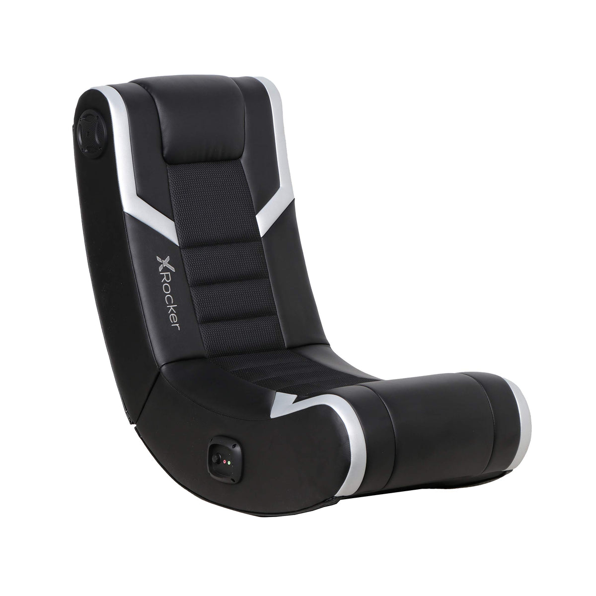 X Rocker Eclipse Video Gaming Floor Chair with Built-In Headrest Speakers, Wireless Bluetooth, Foldable, Vegan Leather, 275 lbs 