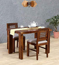 Winntage Furniture Sheesham Wood 2 Seater Dining Table Set | Wooden Two Seater Dinning Table With Cushioned Chairs For Living Ro