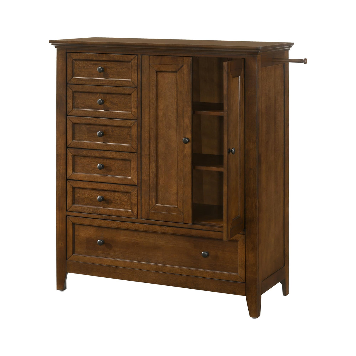 Intercon San Mateo Youth 6-Drawer Rubberwood Chifferobe, Tuscan