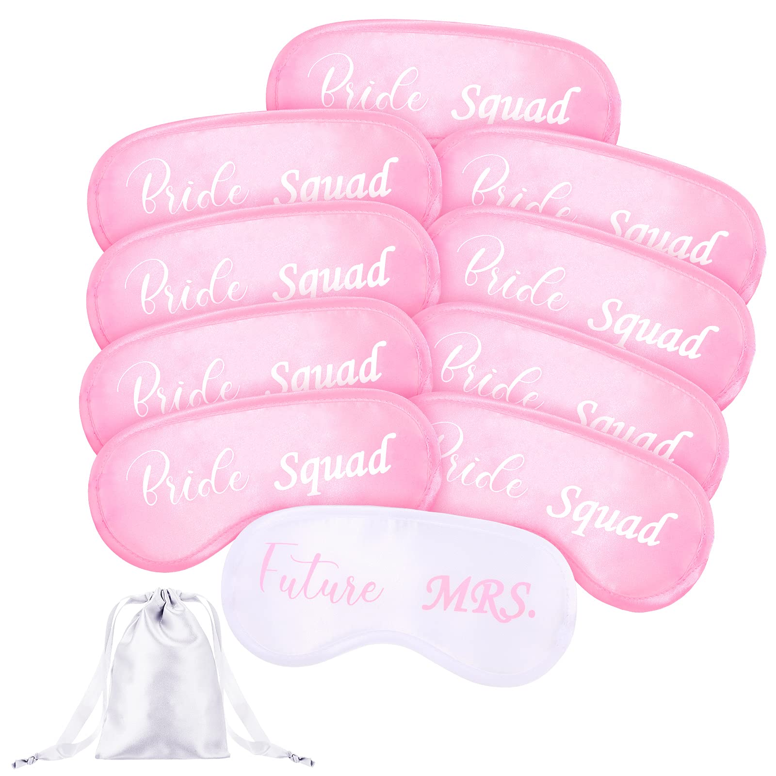 15 Pieces Bride Masks and Bridesmaids Sleep Mask Bridesmaid Proposal Present Bridal Party Favor Bachelorette Party Favors with W