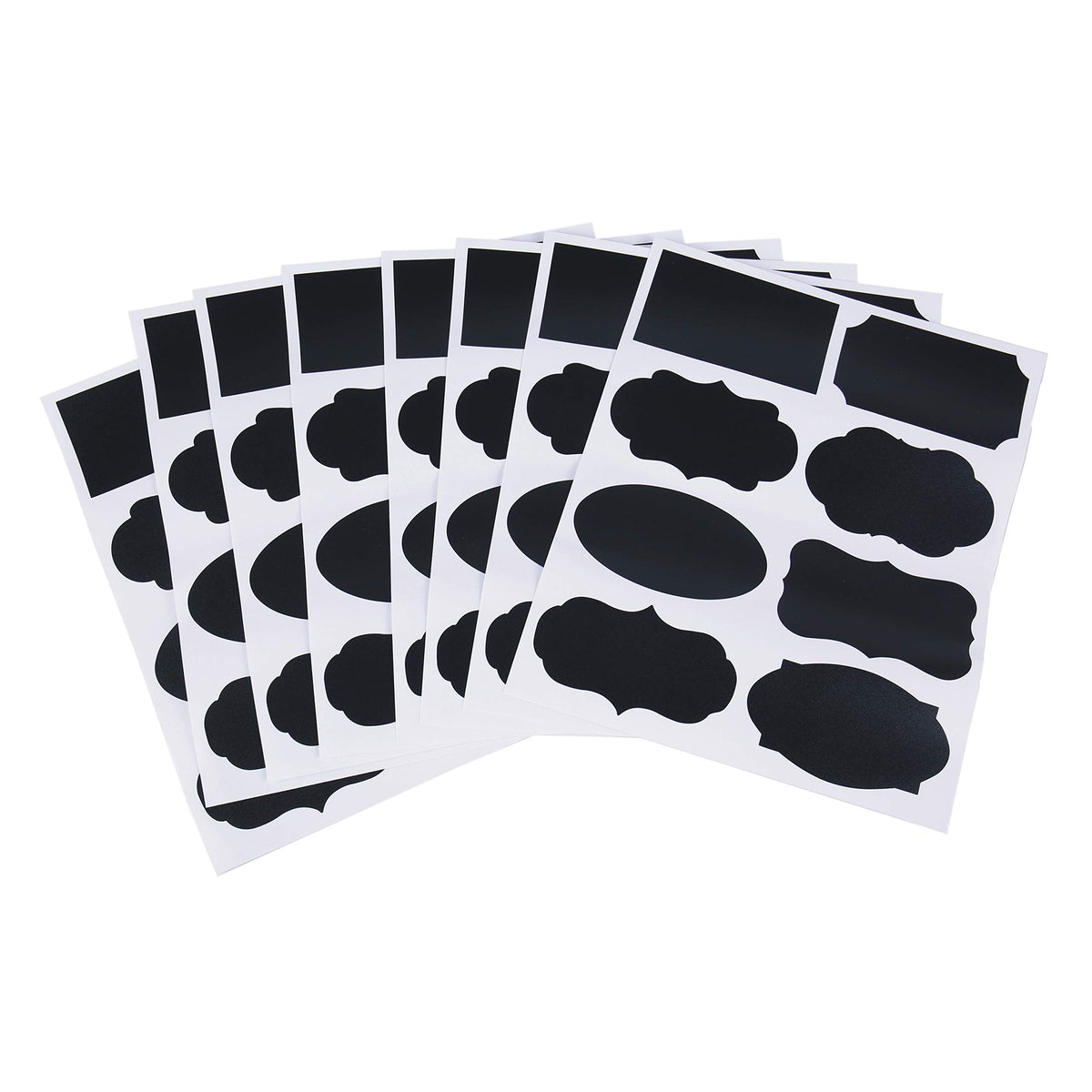 Pmland 64 Pcs Chalkboard Label Stickers With 2 Erasable Chalk Pen For Kitchen Home Pantry Storage Office Class Kids Project