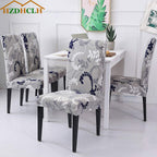Hzdhclh Grey Chair Covers For Dining Room 6 Pack,Stretch Spandex Parsons Chair Slipcover Set Of 6,Washable Anti-Dust Chair Seat