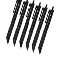 Zero G Ball Standard Ballpoint Pen Set For Office/Work And School (Pack Of 6) - 0.7Mm Black Ink Ballpoint Pen, Retractable, No S