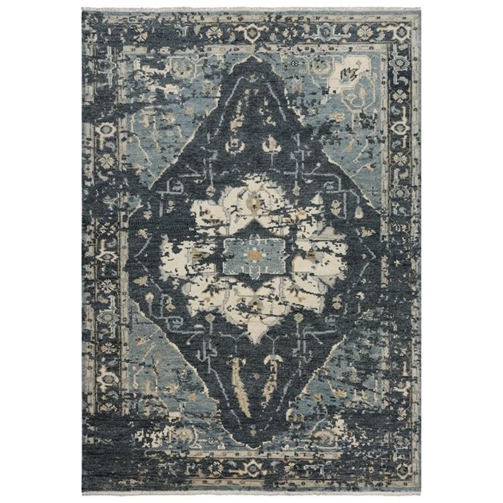 Alora Decor Abby 8' X 10' Traditional Blue/Blue Hand Knotted Area Rug