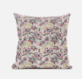 HomeRoots Red Gold 16' Pink Yellow Roses Zippered Suede Throw Pillow