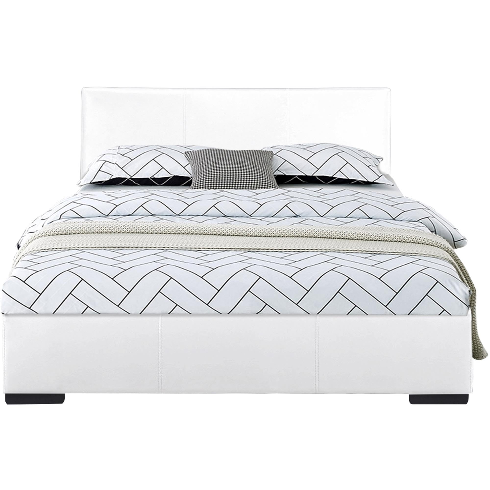 Camden Isle Abbey Platform Bed, White, Twin