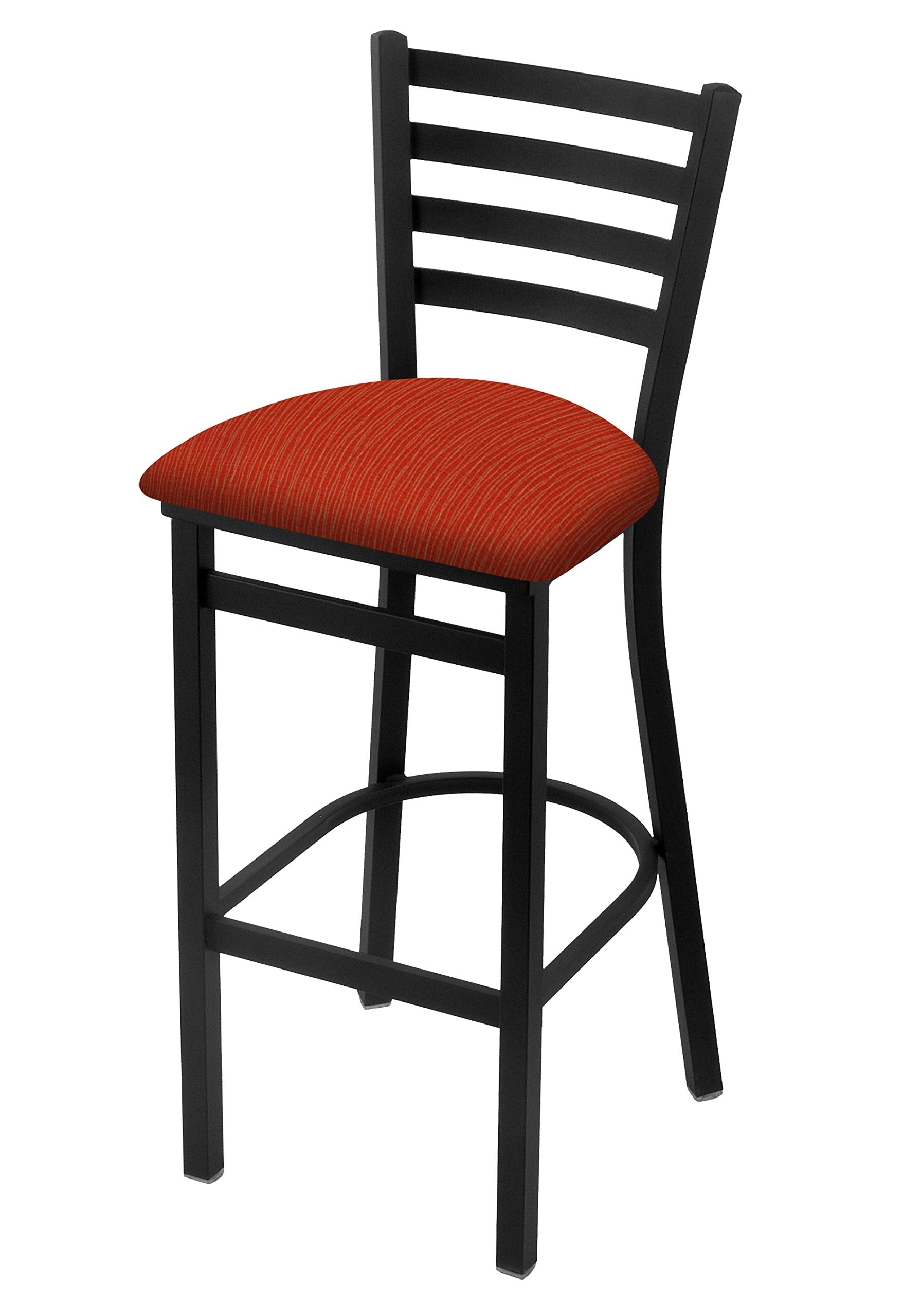 400 25 Stationary Counter Stool with Black Wrinkle Finish and Graph Poppy Seat