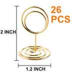 26Pcs Table Number Holders, Place Card Holders, Wire Picture Holders, Small Table Card Holders, Photo Holders For Centerpieces,