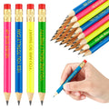 Tinlade 72 Pcs Inspirational Golf Pencils With Erasers For Kids Bulk 4 Colors Quotes Presharpened Neon Mini Pencils Motivational