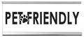 Wellspring 'Pet Friendly' Acrylic Desk Sign - Witty And Funny Desk Signs For Office, Perfect Office Gifts For Boss & Co Worker