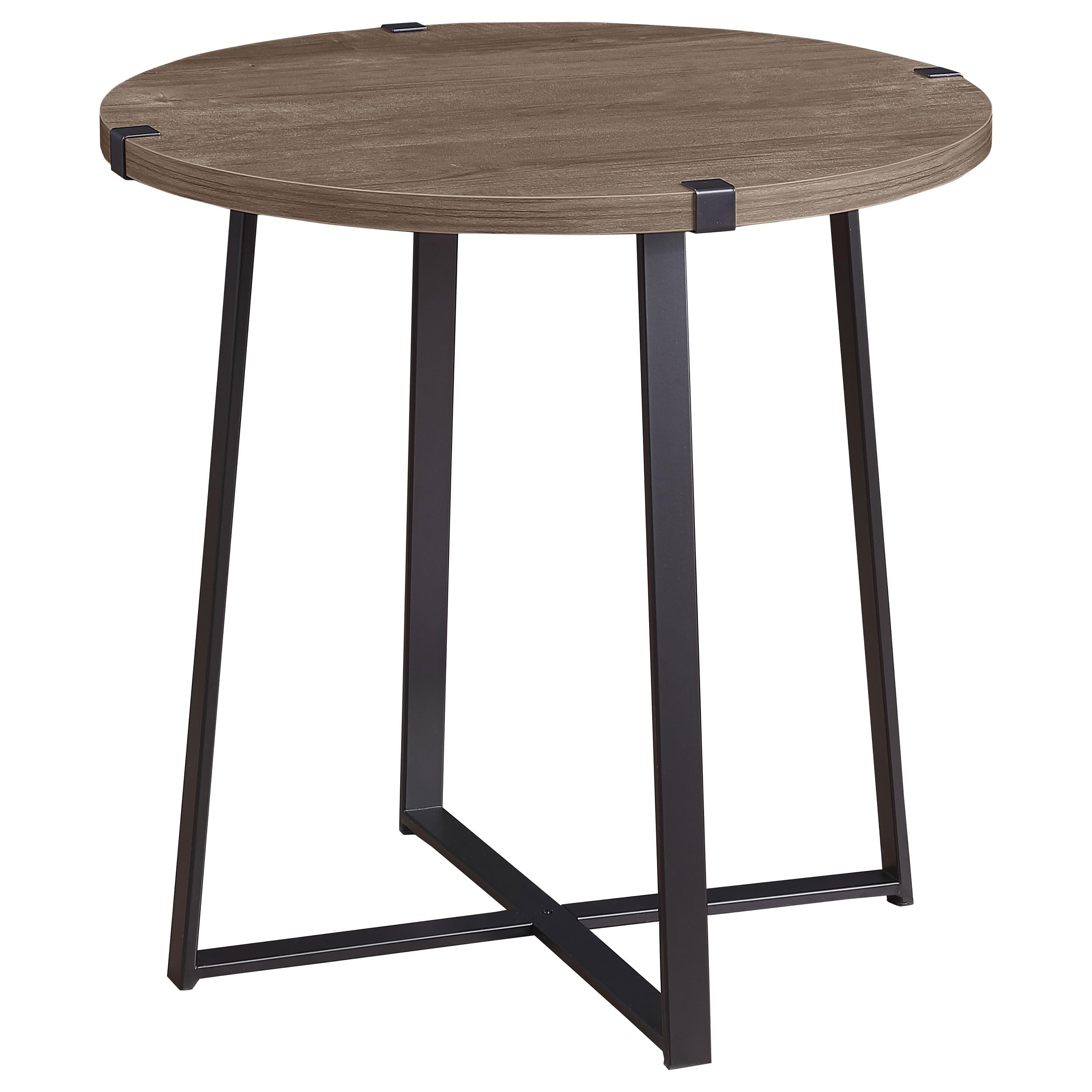 Coaster Home Furnishings Marcus Round Engineered Wood Side End Table Grey