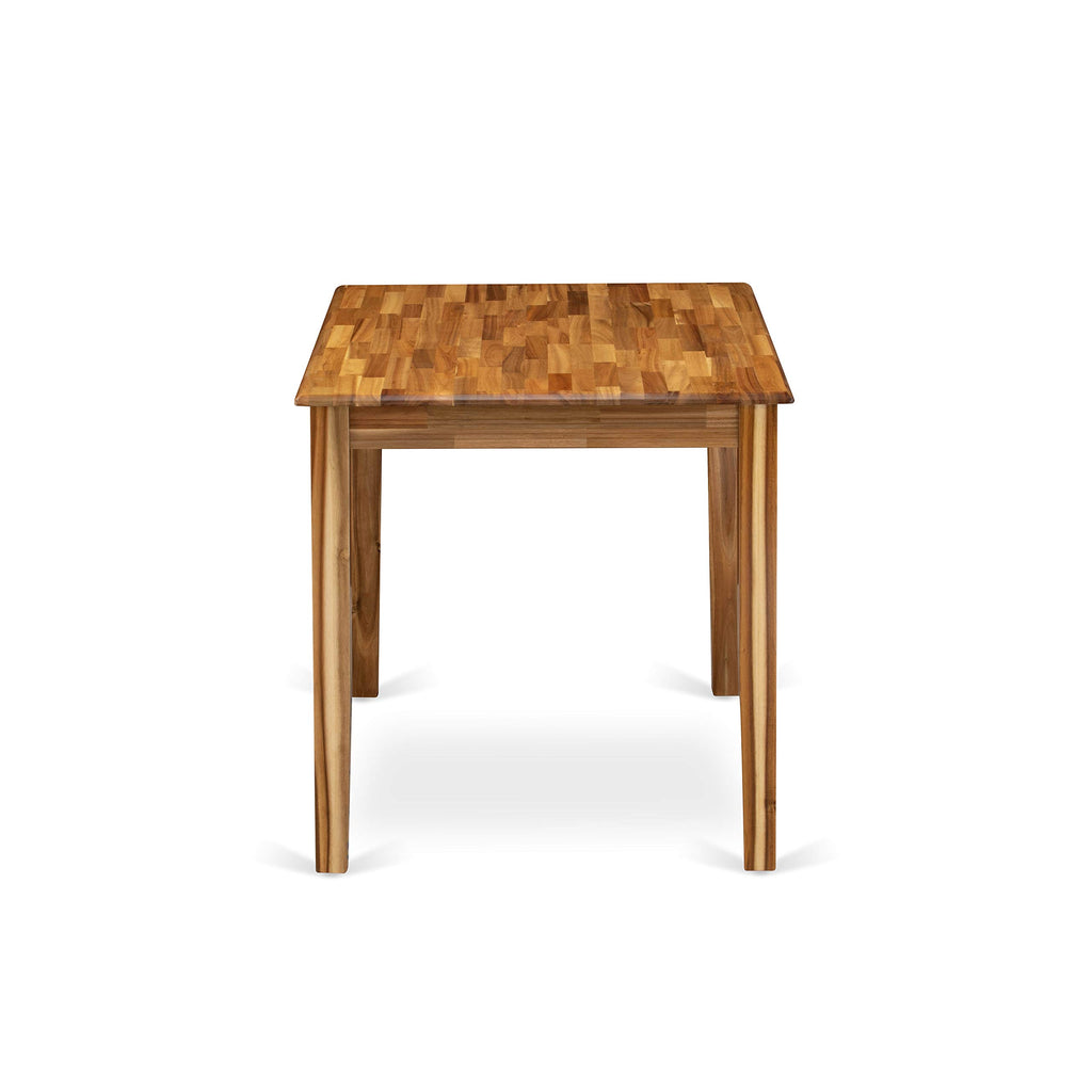 East West Furniture Yat-Ana-T Yarmouth Rectangle Kitchen Dining Table, 30X48 Inch, Natural