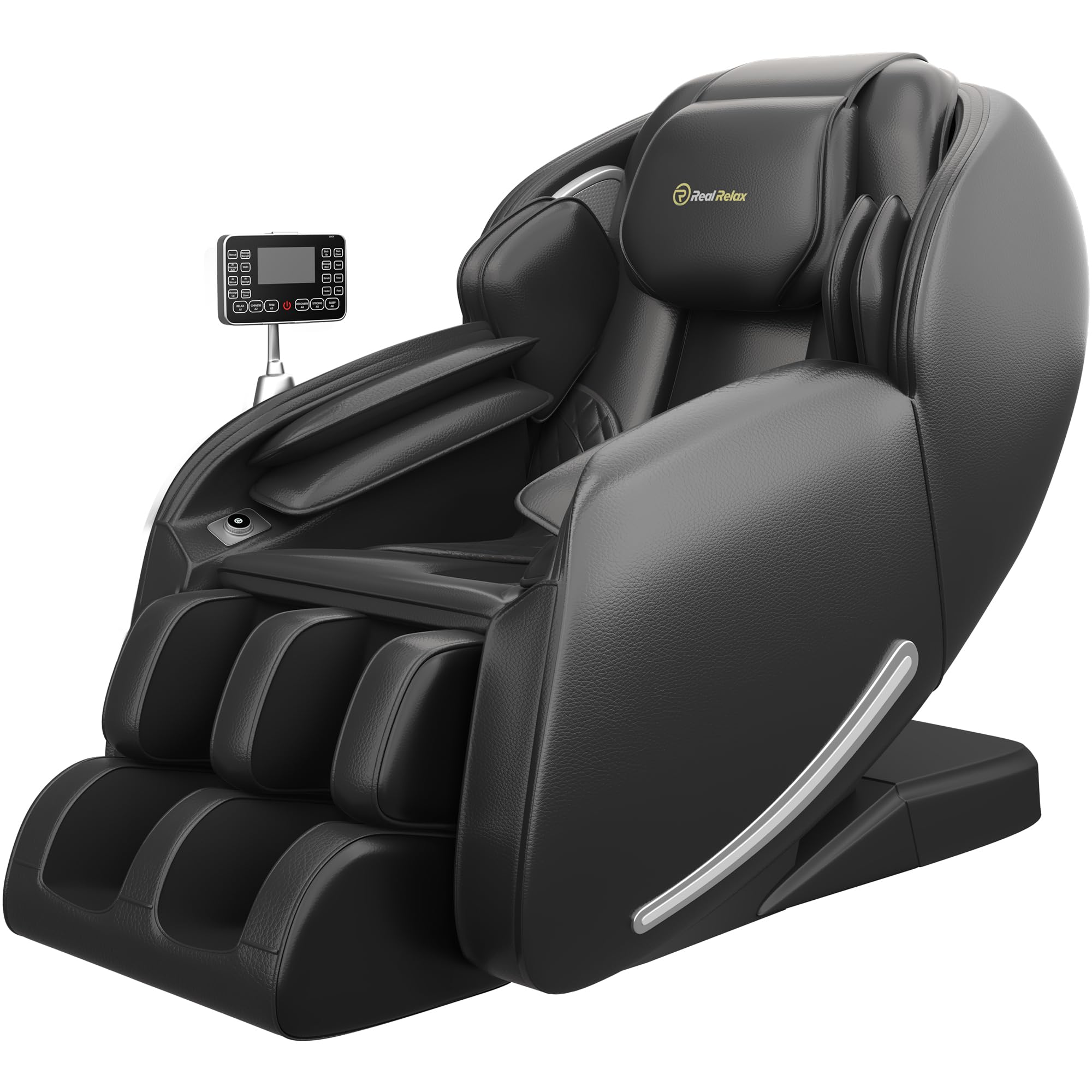 Real Relax 2024 Massage Chair, Full Body Zero Gravity SL-Track Shiatsu Massage Recliner Chair with Heat Body Scan Bluetooth Foot