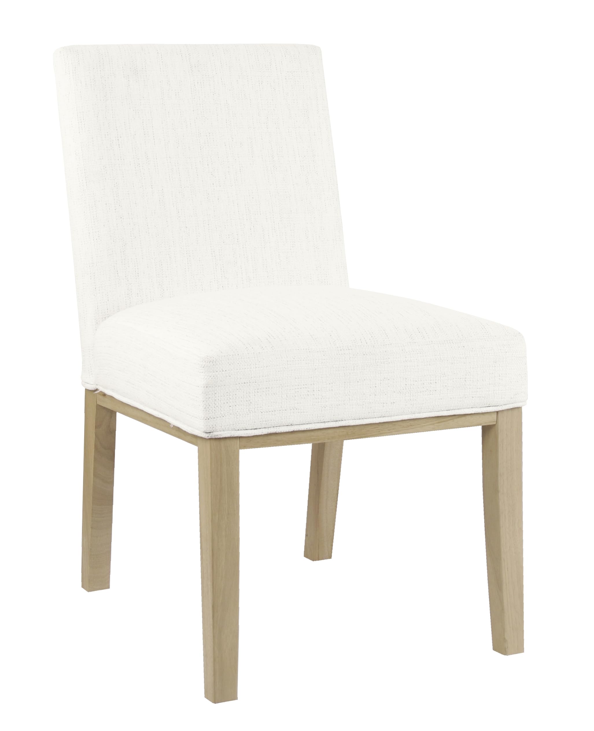 Homepop Kolbe Upholstered Dining Chair - Stain-Resistant Woven Fabric, 19.5' Seat Height, Ideal For 29-31 Inch Tables (Single P