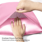 Love'S Cabin Silk Satin Pillowcase For Hair And Skin (Pink, 20X30 Inches) Slip Pillow Cases Queen Size Set Of 2 - Satin Cooling