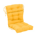 Blazing Needles 20 42-inch Twill Seat/Back Tufted Chair Cushion, 20 x 42, Sunset