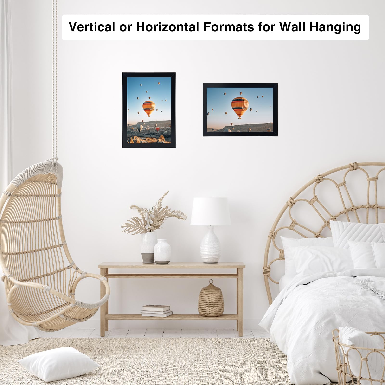 Jcjmy 7X11 Picture Frame Set Of 6 Black For Wall Hanging Or Tabletop- Wall Mounting Horizontally Or Vertically, 7 X 11 Wall Gall