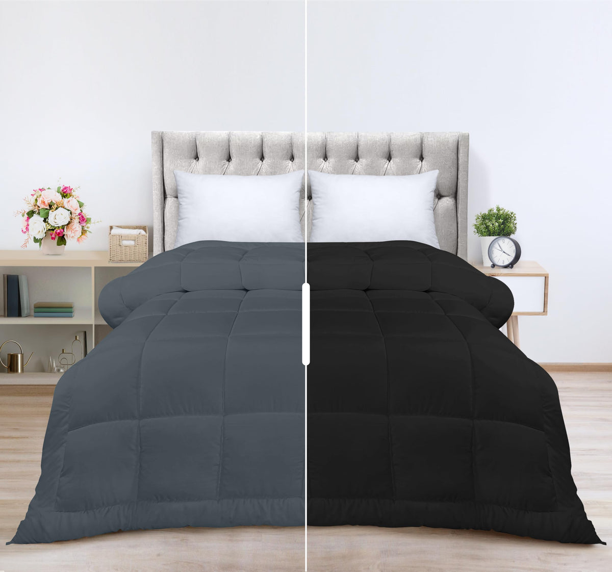 Utopia Bedding All Season Down Alternative Quilted King/Cal King Comforter - Duvet Insert With Corner Tabs - Machine Washable -