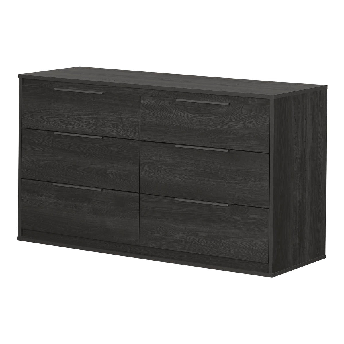 South Shore Hourra 6-Drawer Double Dresser, Gray Oak