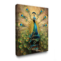 Luslya Religious Peacock Canvas Wall Art Christian Peacock Painting Wall Decor Framed God Says You Are Bible Verse Posters Home 