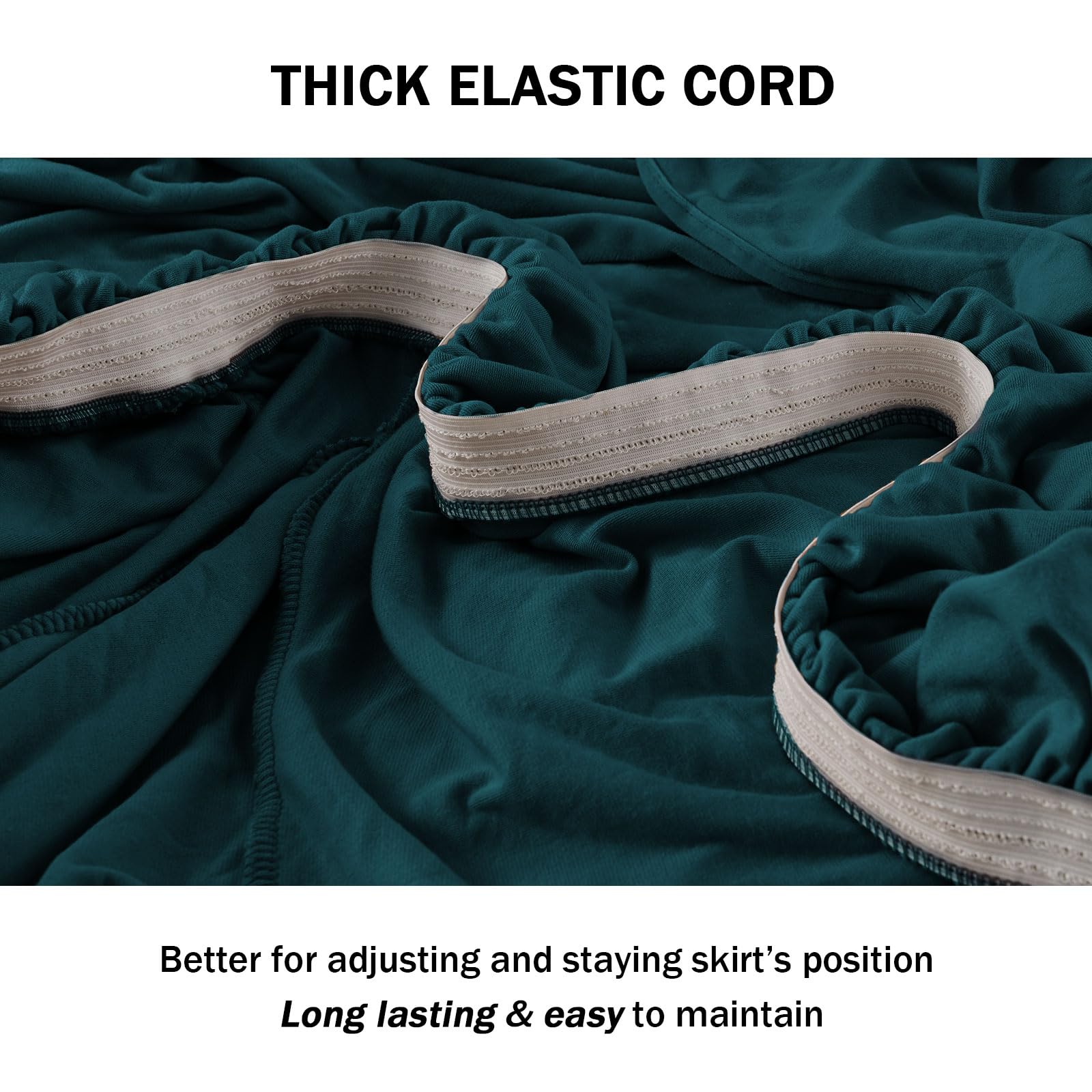 Niceec Sofa Cover Super Soft 1-Piece Dark Teal Sofa Slipcover For Sofas Stretch Universal Spandex Couch Covers For Living Room Easy Fit Washable Furniture Sofa Protector With Skirt