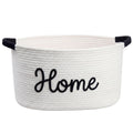 Meanplan House Warming New Home Gift Basket,Cotton Rope, White
