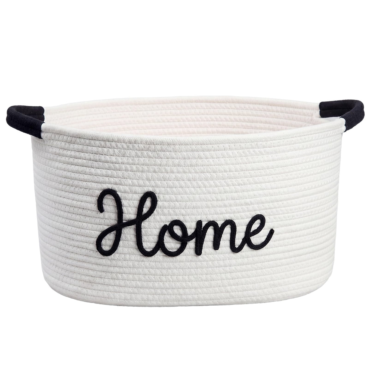 Meanplan House Warming New Home Gift Basket,Cotton Rope, White