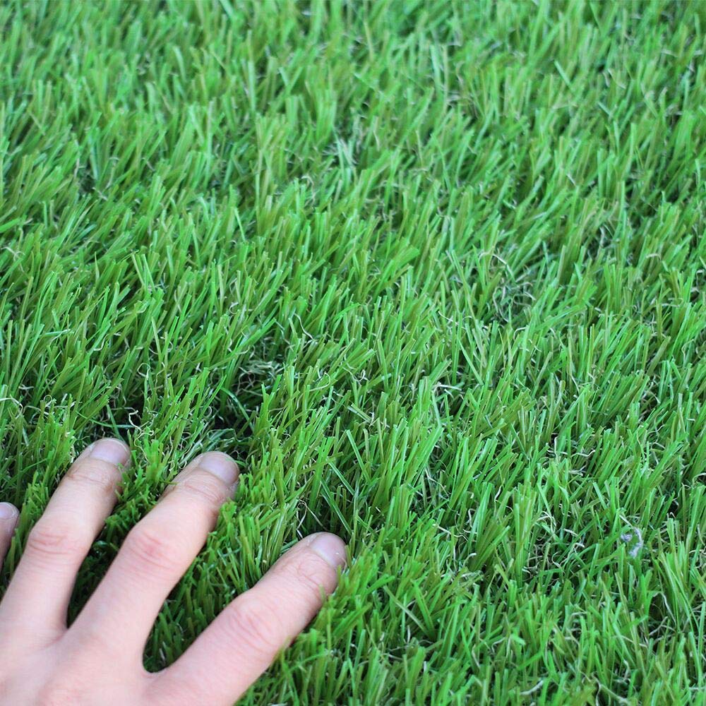 Ws Artificial Grass Turf 5Ftx8Ft,1,38Inch 4 Tone Realistic Synthetic Thick Fake Faux Grass Rug Astroturf Carpet Landscape For Do