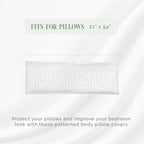 Elegant Comfort Ultra Soft 1-Piece Set Sea Waves Print Pillowcases - 1500 Premium Hotel Quality Microfiber, Soft And Smooth Hidden Zipper Closure 1-Piece Pillow Covers - Body Pillowcase, Wave Beige