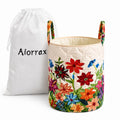 Aiorrax Quilted Laundry Basket, Collapsible Laundry Hamper with Reinforced Handles, Lightweight Fabric Storage Basket for Nurser
