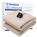 Westinghouse Heated Blanket Twin Size, Electric Heating Blanket With 10 Heating Levels, 1-12 Hours Auto Shut Off, Fast Heating W