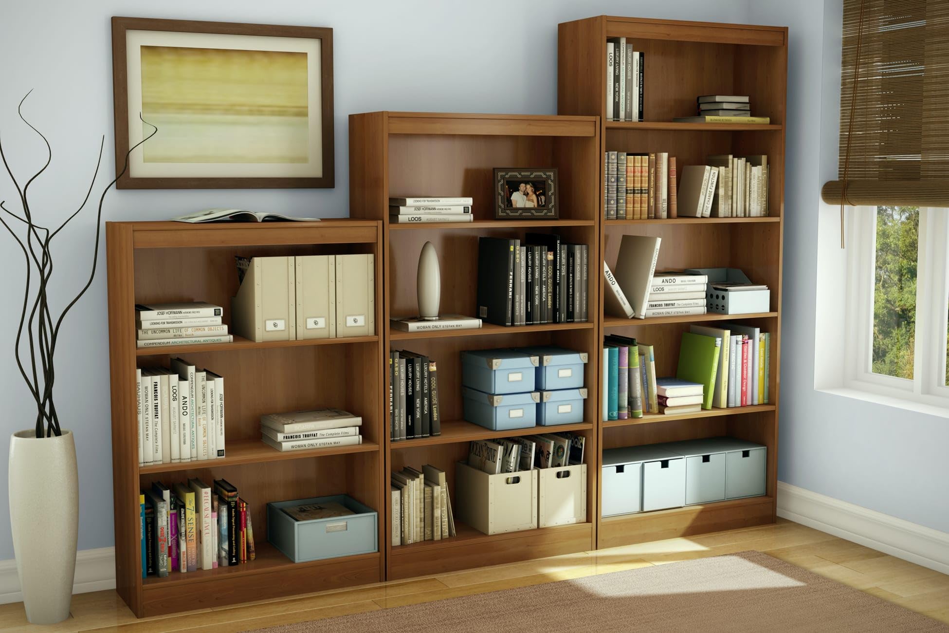 South Shore Axess 5-Shelf Bookcase - Morgan Cherry