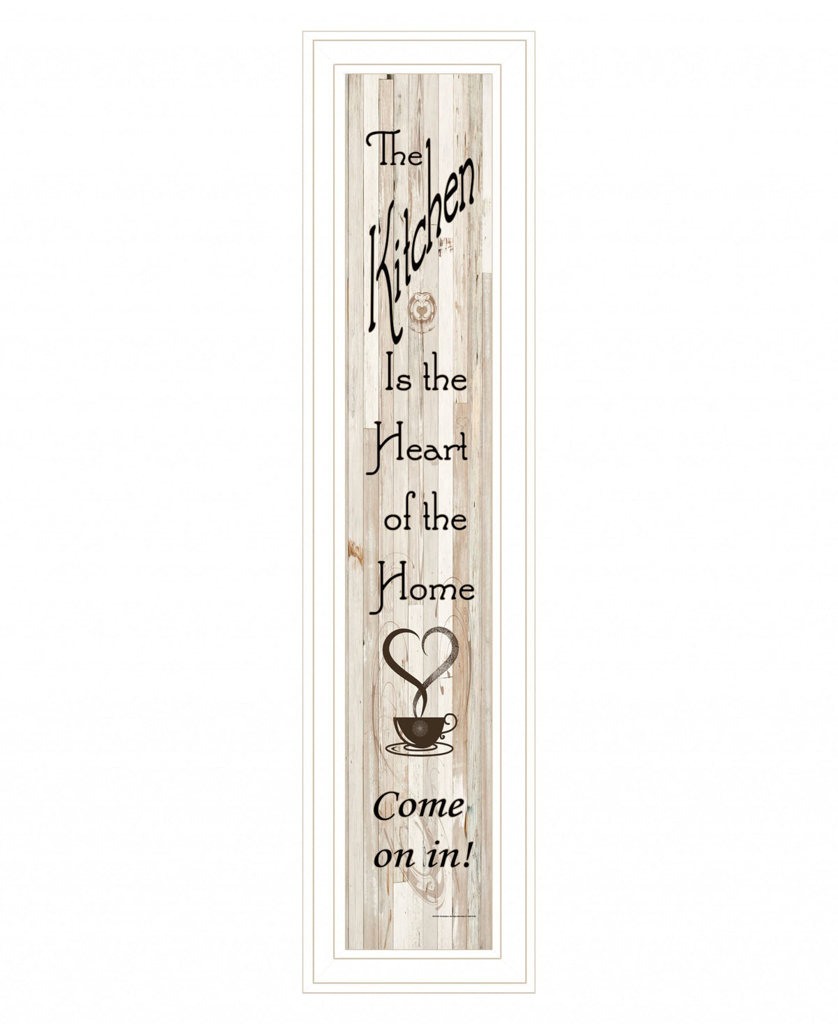Kitchen Is The Heart Of The Home 16 White Framed Print Kitchen Wall Art