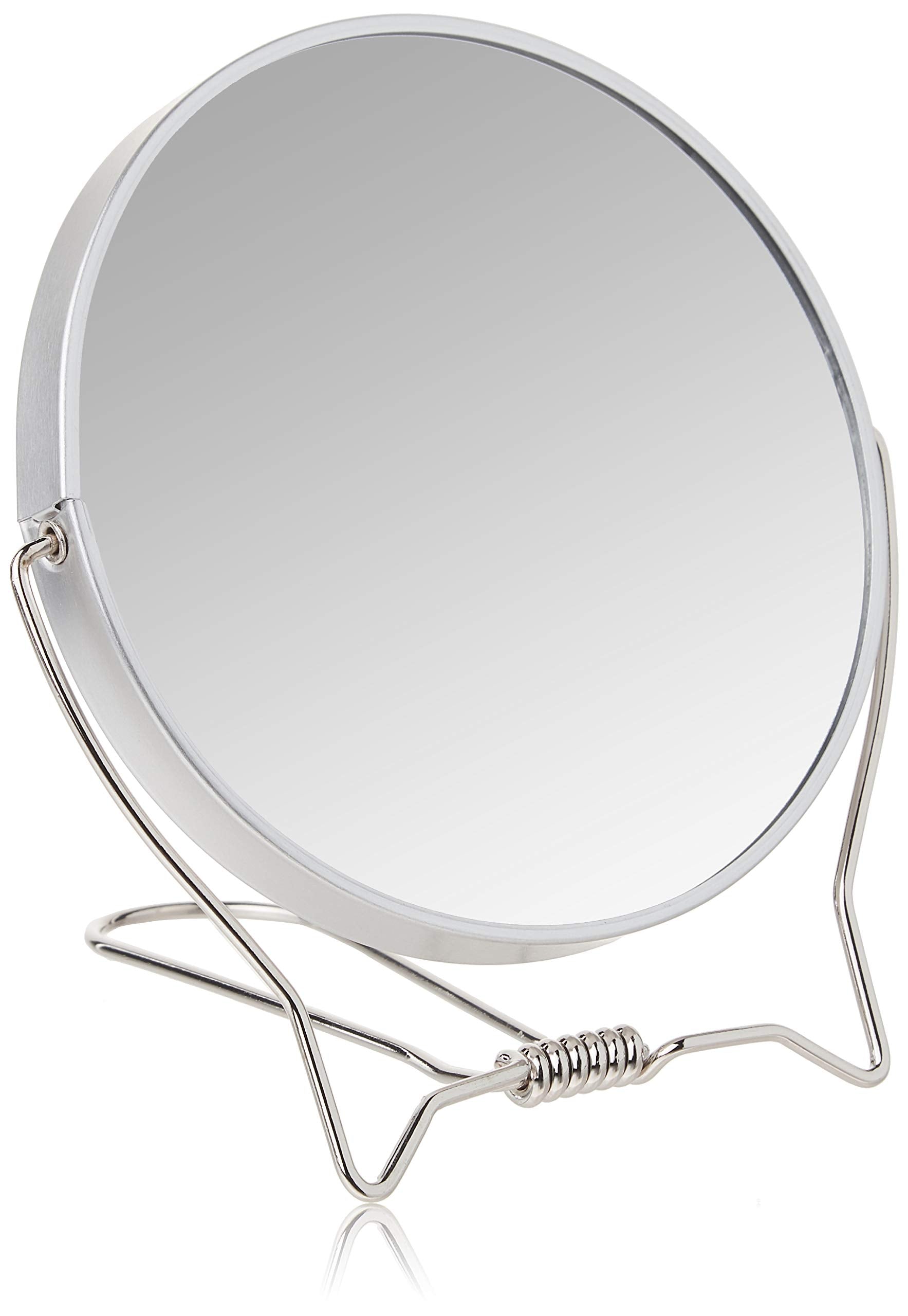 Goody Two-Sided Makeup Mirror with Stand - 1X and 3X Dual Sided Magnification - Lightweight & Portable Table Top Magnifying Vani