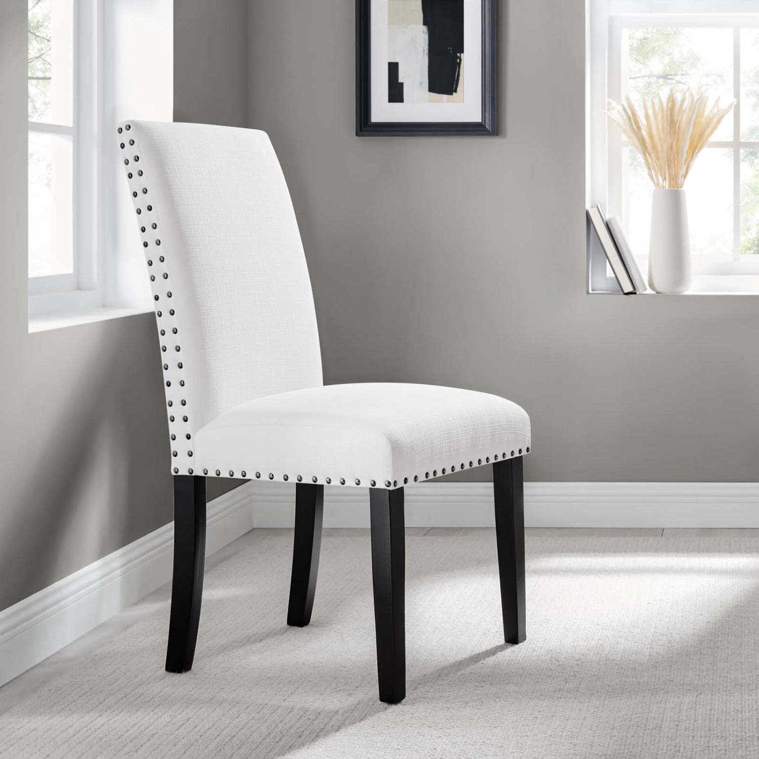 Modway Parcel Chair, White 24 X 19 X 39