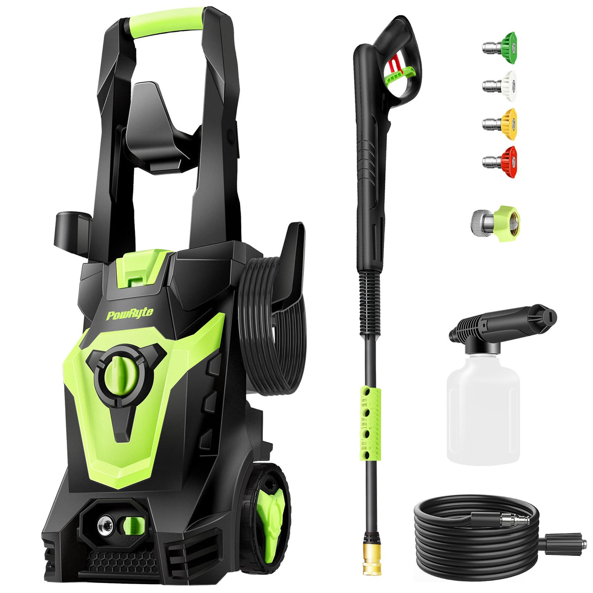 Electric Pressure Washer, Foam Cannon, 4 Different Pressure Tips, Power Washer, 4800 Psi 2.8 Gpm