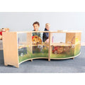 Whitney Brothers Curve Out Cabinet in Natural