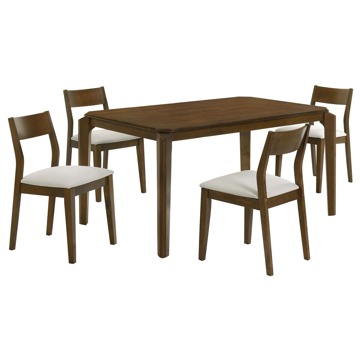 Coaster Home Furnishings Almonte 5-Piece 59-inch Rectangular Dining Set Dark Brown