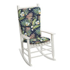 Arden Selections Outdoor Adirondack Or Rocking Chair Cushion, 20 X 17, Rain-Proof, Fade Resistant 17 X 20, Simone Blue Tropical