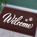 T.HENV Door Mat Welcome, Outdoor/Indoor Heavy Duty Non Slip Doormat for Front Door Entance, Outside Door Mats for Home Entry Flo