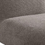 Lilola Home Weston 21.5" W Brown Chenille Deer-Shaped Kids Chair