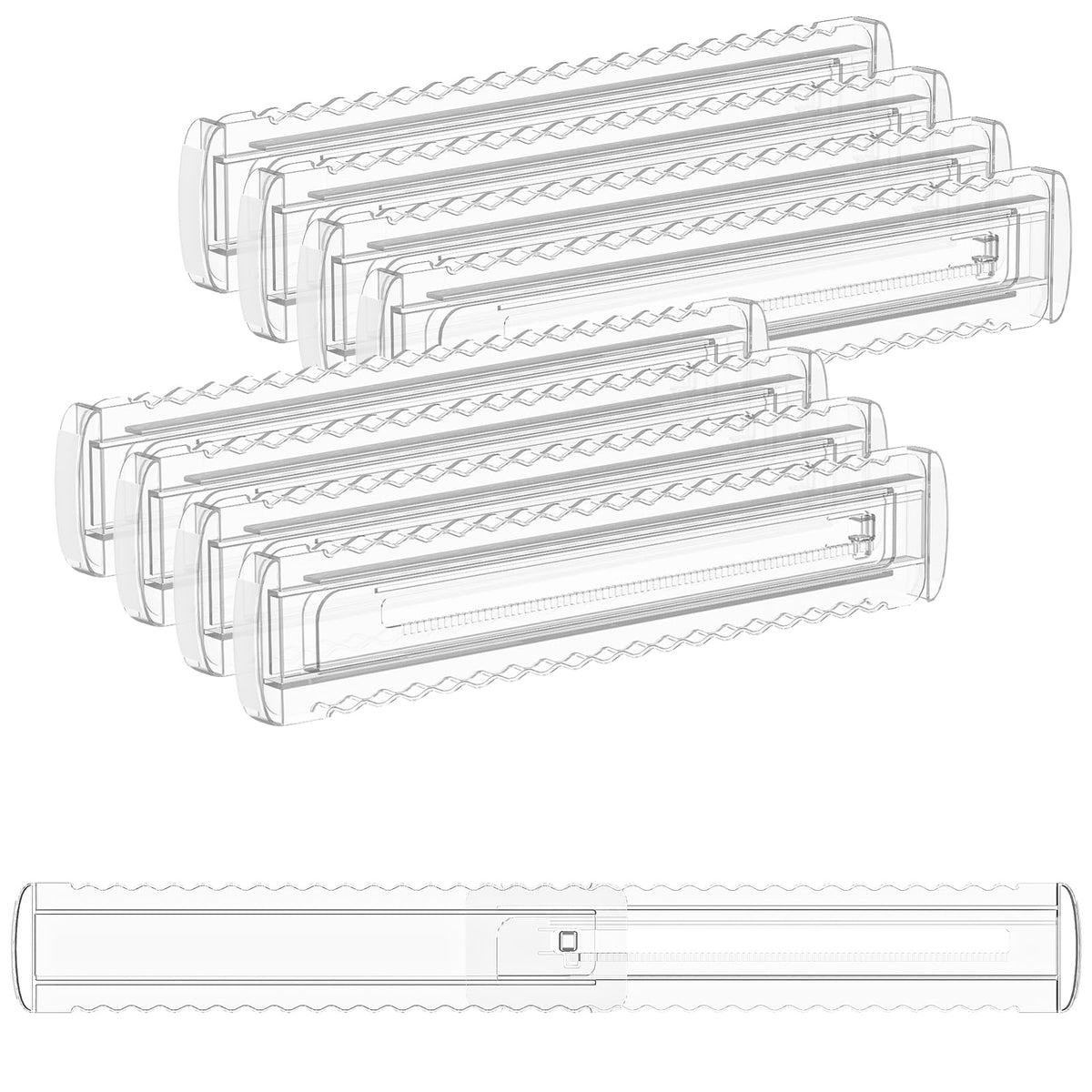 ROADNEX 8 Pack 2.36 High Shallow Drawer Dividers, 12.521.3 Expandable