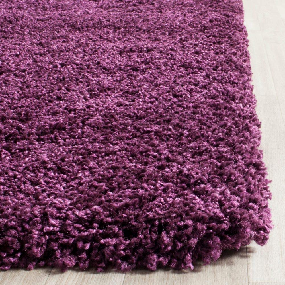 Safavieh California Shag Collection Area Rug - 9'6' X 13', Purple, Non-Shedding & Easy Care, 2-Inch Thick Ideal For High Traffic Areas In Living Room, Bedroom (Sg151-7373)