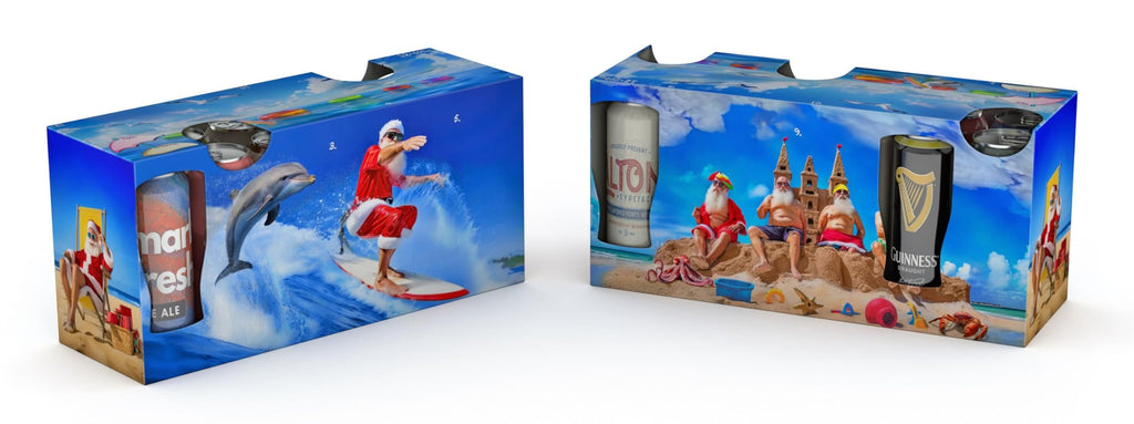 Gertex Holiday Diy Build Your Own 12-Pack Tall Can Beverage Box Advent Calendar | 5, 12-Pack Boxes With 5 Different Holiday Desi