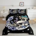 Star Moon Bedding Set King Size Mushroom Sugar Skull Comforter Set 3Pcs For Kids Girls Boys Youth Bedroom Decor Exotic Plants Qu