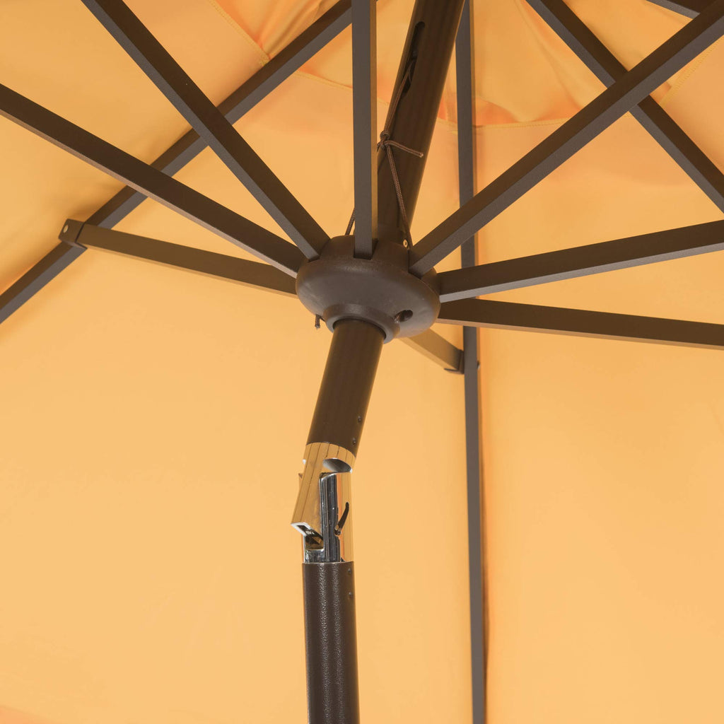 Safavieh Pat8006A Outdoor Collection Elegant Valance Auto Tilt Umbrella